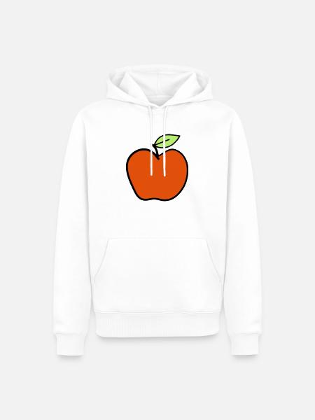 apple1 - Men’s Premium Organic Hoodie - white