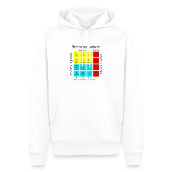 Elementary Particles - Men’s Premium Organic Hoodie - white - Front - Nico (187cm)