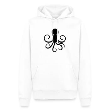 Krake - Männer Premium Bio Hoodie - Weiß - Vorne - Nico (187cm)