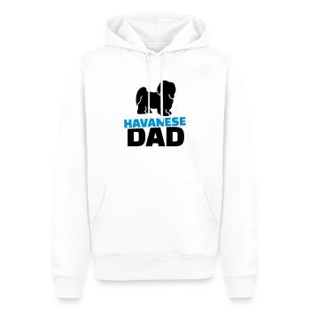 Havaneser - Männer Premium Bio Hoodie - Weiß - Vorne - Nico (187cm)
