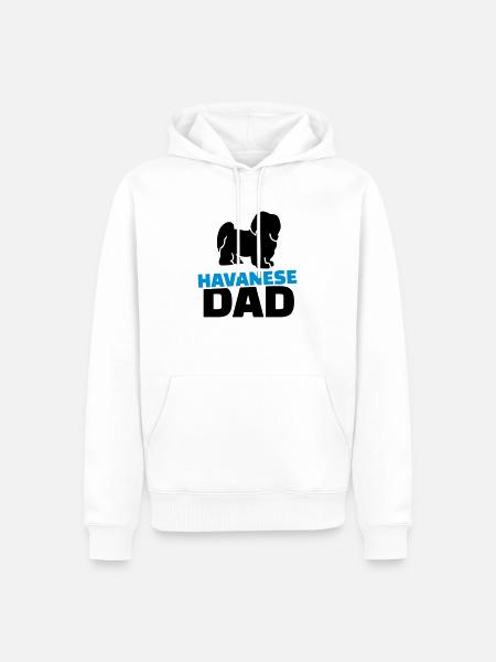 Havaneser - Männer Premium Bio Hoodie - Weiß