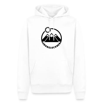 Großglockner - Männer Premium Bio Hoodie - Weiß - Vorne - Nico (187cm)