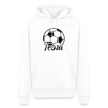 football team - Men’s Premium Organic Hoodie - white - Front - Nico (187cm)