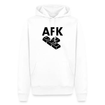 keyboard - Männer Premium Bio Hoodie - Weiß - Vorne - Nico (187cm)