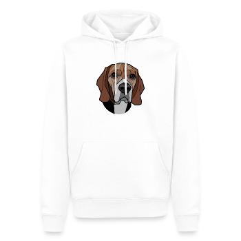 Beagle - Sweat à capuche Premium bio Homme - blanc - Devant - Nico (187cm)