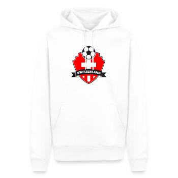 Schweiz Fußball - Männer Premium Bio Hoodie - Weiß - Vorne - Nico (187cm)