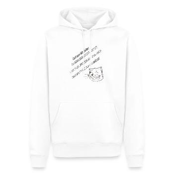 Chef zum Mitarbeiter: Du schleichst zur Arbeit ... - Männer Premium Bio Hoodie - Weiß - Vorne - Nico (187cm)