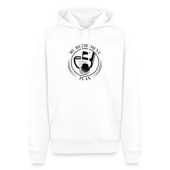 My Retirement Plan Golf Player Golfing Golf Course - Männer Premium Bio Hoodie - Weiß - Vorne - Nico (187cm)