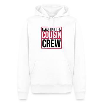 Leader Cousin Crew Team - Sweat à capuche Premium bio Homme - blanc - Devant - Nico (187cm)