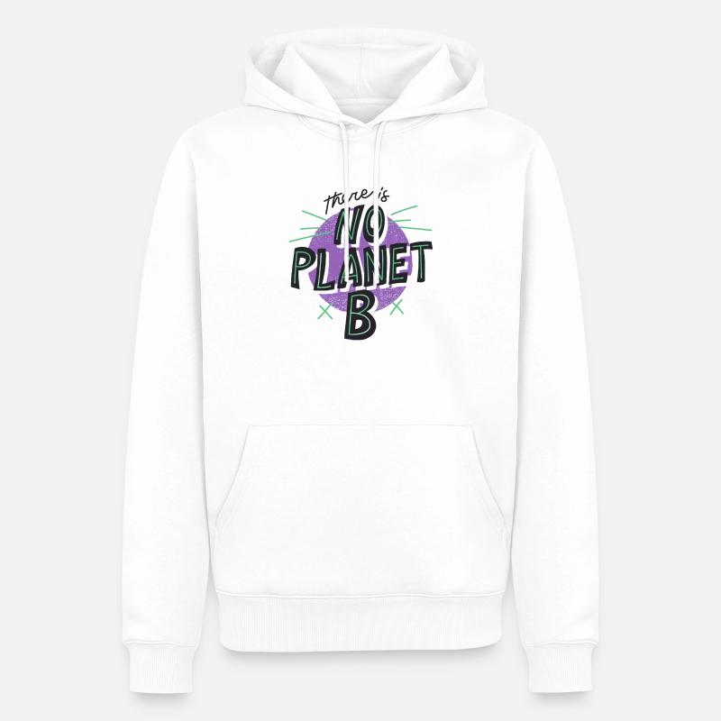No Planet B 01 - Männer Premium Bio Hoodie - Weiß