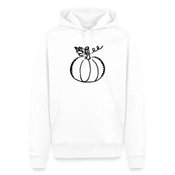 pumpkin 05 - Männer Premium Bio Hoodie - Weiß - Vorne - Nico (187cm)