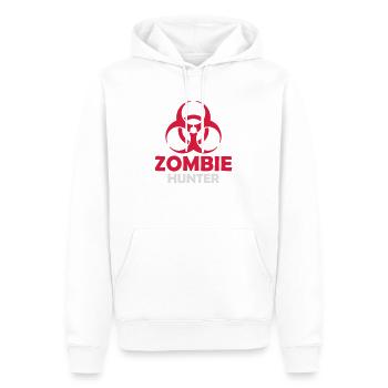 zombie hunter Halloween Zitat - Männer Premium Bio Hoodie - Weiß - Vorne - Nico (187cm)