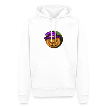 citrouille - Sweat à capuche Premium bio Homme - blanc - Devant - Nico (187cm)