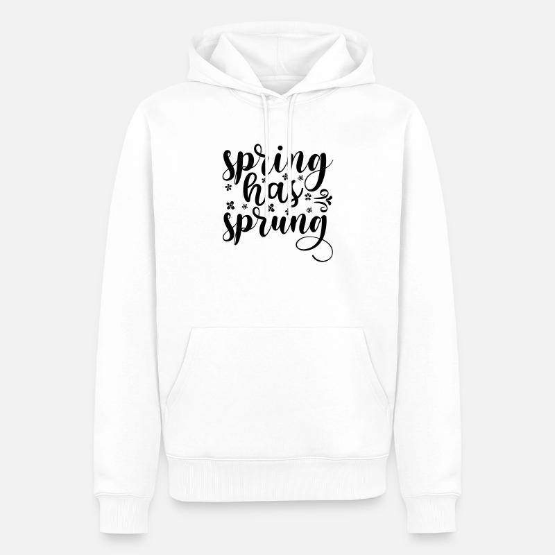 7 spring has sprung - Männer Premium Bio Hoodie - Weiß