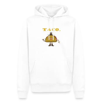 Taco Mexico Food cool USA - Men’s Premium Organic Hoodie - white - Front - Nico (187cm)