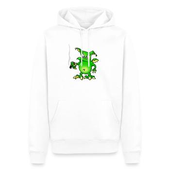 Tuxedo Dragon - Sweat à capuche Premium bio Homme - blanc - Devant - Nico (187cm)