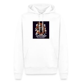 Tiger United we stand together - Men’s Premium Organic Hoodie - white - Front - Nico (187cm)
