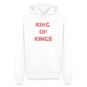 Roi des rois - Sweat à capuche Premium bio Homme - blanc - Devant - Nico (187cm)