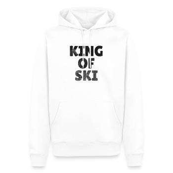 King of Ski - Men’s Premium Organic Hoodie - white - Front - Nico (187cm)