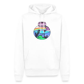 Frösche im Glas - Männer Premium Bio Hoodie - Weiß - Vorne - Nico (187cm)
