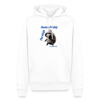 Paxton Prickly Nija - Men’s Premium Organic Hoodie - white - Front - Nico (187cm)