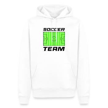 rasen fussball soccer team - Männer Premium Bio Hoodie - Weiß - Vorne - Nico (187cm)