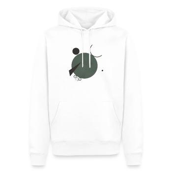 3SAY6 - Men’s Premium Organic Hoodie - white - Front - Nico (187cm)