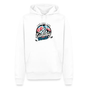 Fantasy World - Männer Premium Bio Hoodie - Weiß - Vorne - Nico (187cm)