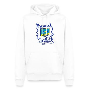 Bandsalat Mixtape Retro Design 80er Jahre Musik - Männer Premium Bio Hoodie - Weiß - Vorne - Nico (187cm)