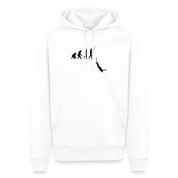 Bungee Jumping Evolution Sport Fun - Men’s Premium Organic Hoodie - white - Front - Nico (187cm)