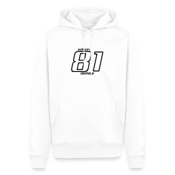 Edition 81 - Steelstyler_81 - Männer Premium Bio Hoodie - Weiß - Vorne - Nico (187cm)