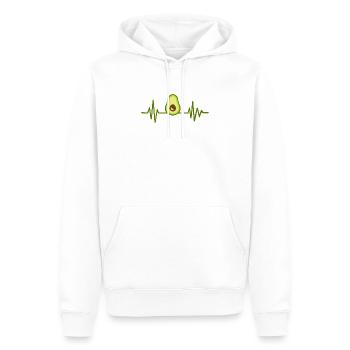 avocat - Sweat à capuche Premium bio Homme - blanc - Devant - Nico (187cm)