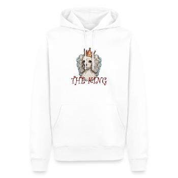 DOG POODLE THE KING BREED CUTE POODLE DOG - Men’s Premium Organic Hoodie - white - Front - Nico (187cm)