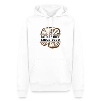 1979 anniversaire 43 ans anniversaire partie de la nature - Sweat à capuche Premium bio Homme - blanc - Devant - Nico (187cm)