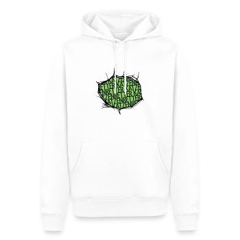 dog veganismus bärenstark fleischfrei lieben - Männer Premium Bio Hoodie - Weiß - Vorne - Nico (187cm)