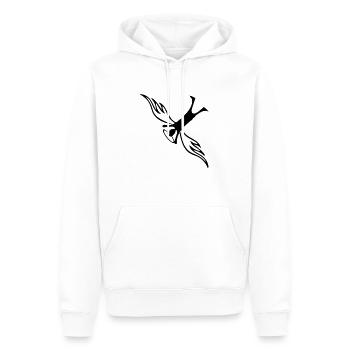 Angel - Men’s Premium Organic Hoodie - white - Front - Nico (187cm)