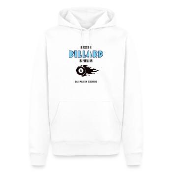 Billard Spieler Bester Billarder Geburtstag Geb - Männer Premium Bio Hoodie - Weiß - Vorne - Nico (187cm)