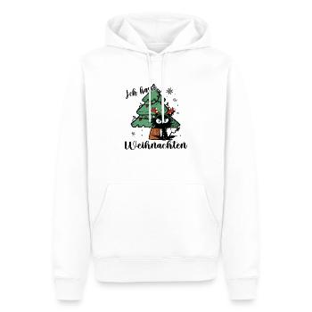 Ich Hasse Weihnachten Katze Weihnachtsbaum - Männer Premium Bio Hoodie - Weiß - Vorne - Nico (187cm)