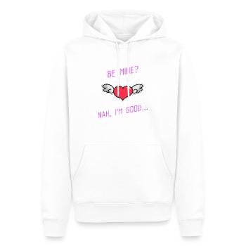 anti valentine - Men’s Premium Organic Hoodie - white - Front - Nico (187cm)