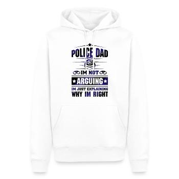 Polizei Polizist Polizeibeamte - Männer Premium Bio Hoodie - Weiß - Vorne - Nico (187cm)