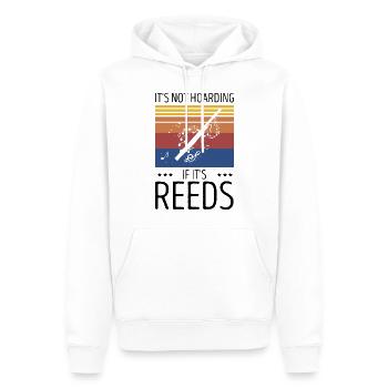 Orchester und Holzblasinstrument - Männer Premium Bio Hoodie - Weiß - Vorne - Nico (187cm)