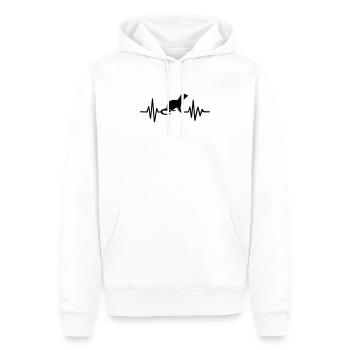 Otter - Männer Premium Bio Hoodie - Weiß - Vorne - Nico (187cm)