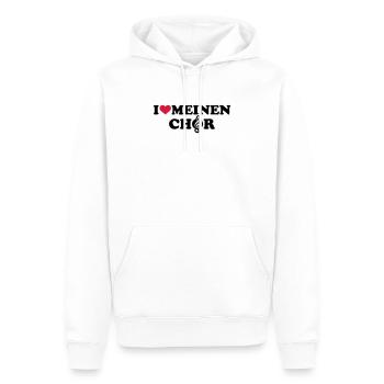 Chor - Männer Premium Bio Hoodie - Weiß - Vorne - Nico (187cm)