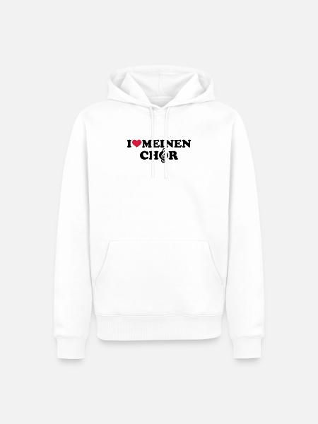 Chor - Männer Premium Bio Hoodie - Weiß