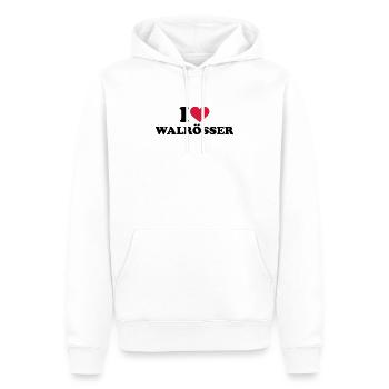 walrus - Men’s Premium Organic Hoodie - white - Front - Nico (187cm)