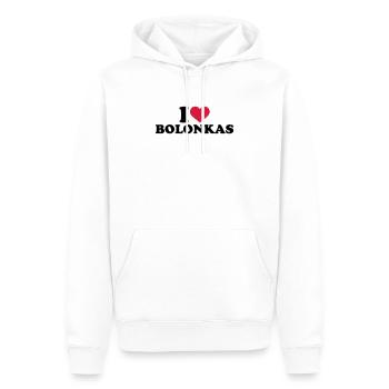 Bolonka - Männer Premium Bio Hoodie - Weiß - Vorne - Nico (187cm)