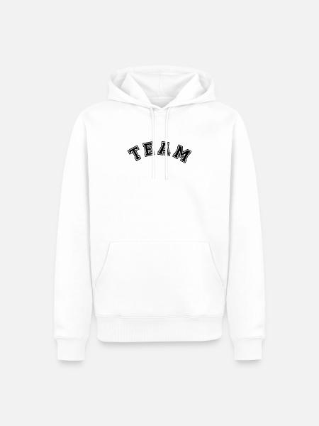 team - Men’s Premium Organic Hoodie - white
