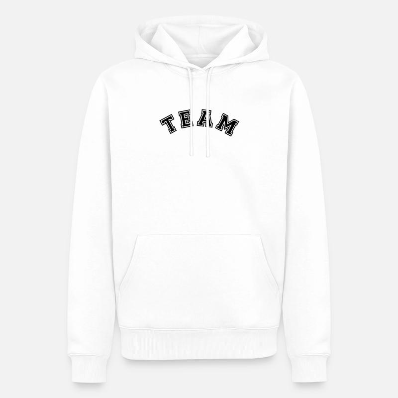équipe - Sweat à capuche Premium bio Homme - blanc