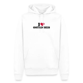 Strauß - Männer Premium Bio Hoodie - Weiß - Vorne - Nico (187cm)