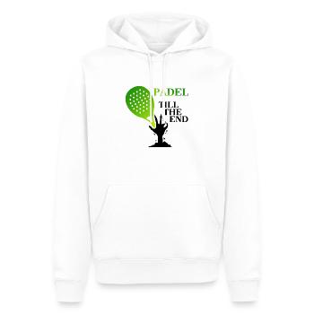 Padel Padeltennis Padeltennisspieler - Männer Premium Bio Hoodie - Weiß - Vorne - Nico (187cm)
